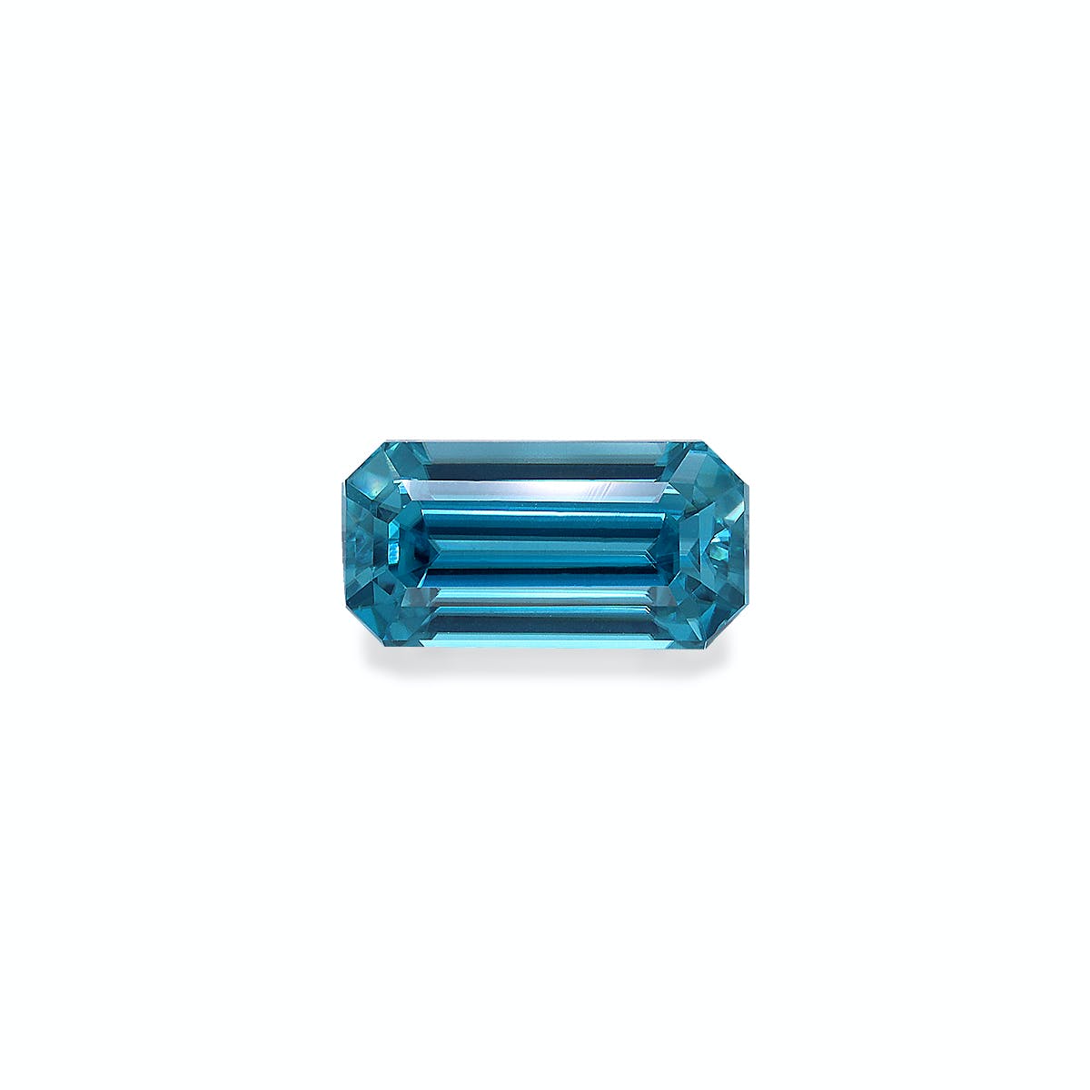 Zircon>Blue Zircon Rectangular Emerald Cut Mint Blue