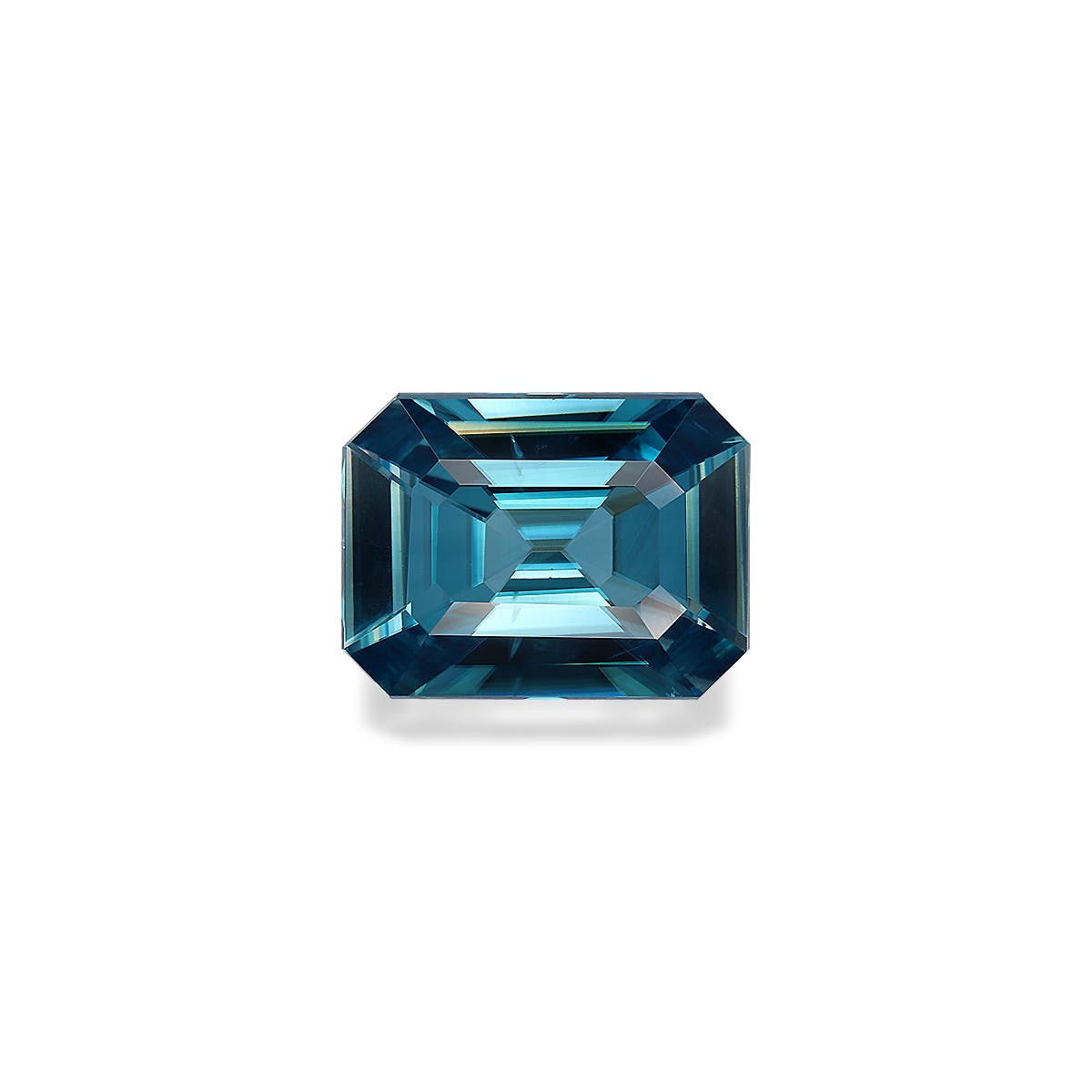 Zircon>Blue Zircon Rectangular Emerald Cut Mint Blue