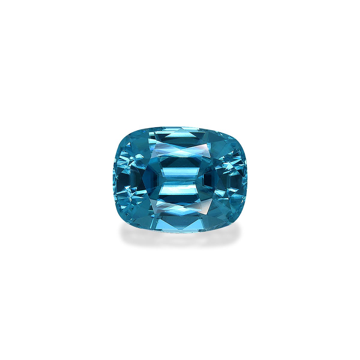 Zircon>Blue Zircon Cushion Fine Step Cut Mint Blue