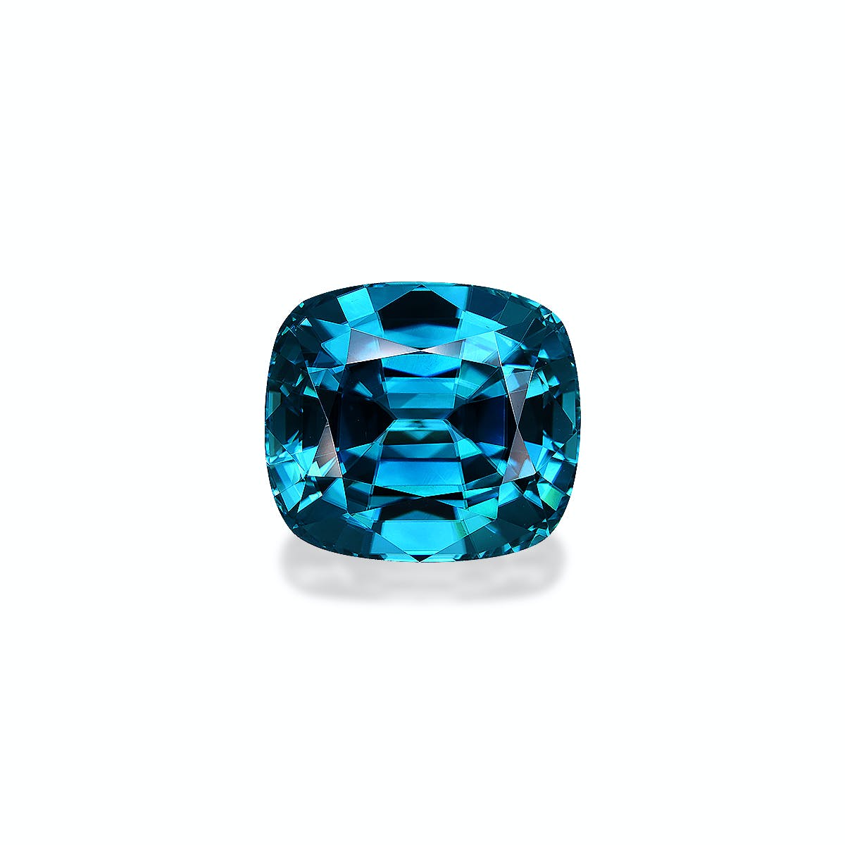 Zircon>Blue Zircon Cushion Fine Step Cut Mint Blue