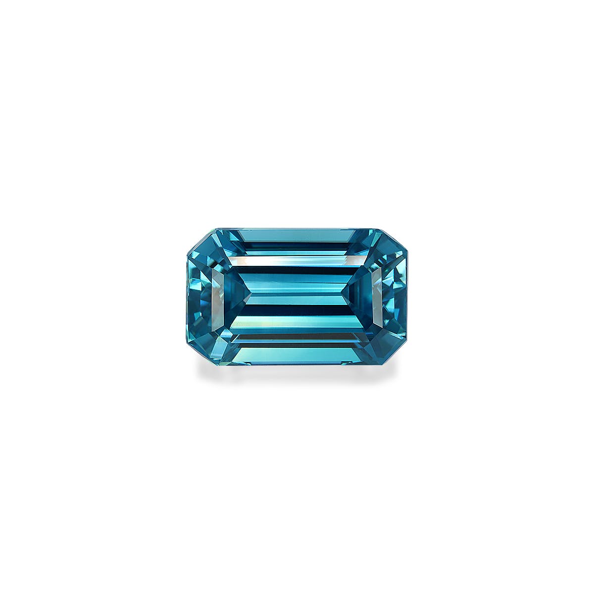 Zircon>Blue Zircon Rectangular Emerald Cut Mint Blue