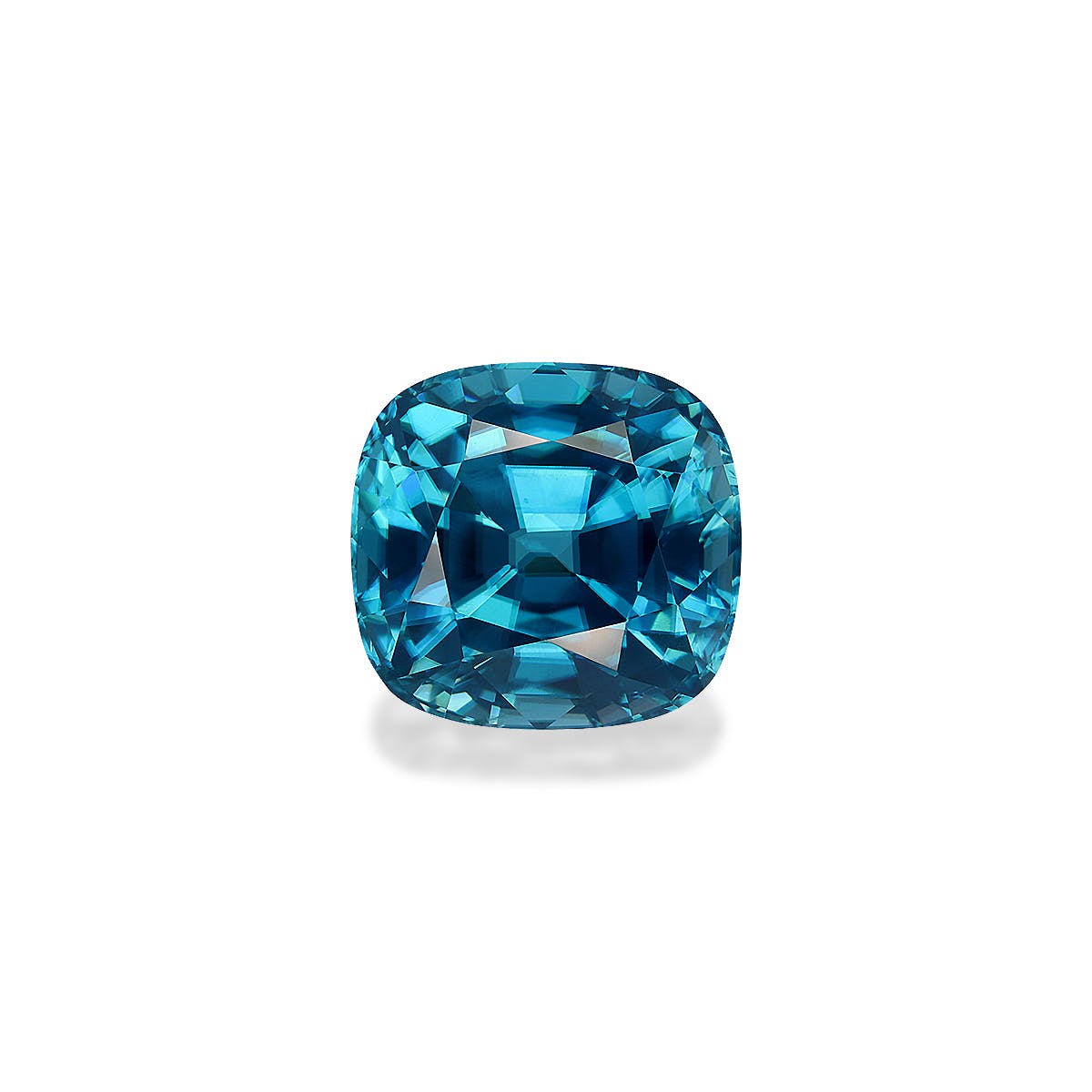 Zircon>Blue Zircon Cushion Fine Step Cut Mint Blue