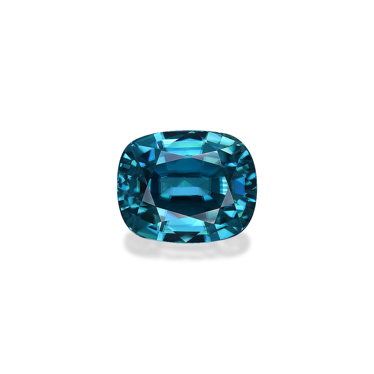 Zircon>Blue Zircon Cushion Fine Step Cut Mint Blue