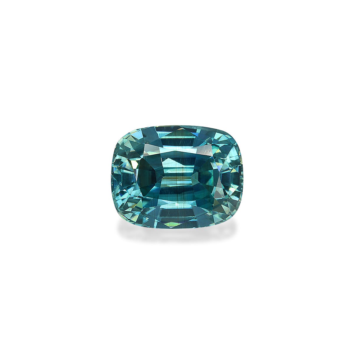 Zircon>Blue Zircon Cushion Fine Step Cut Blue