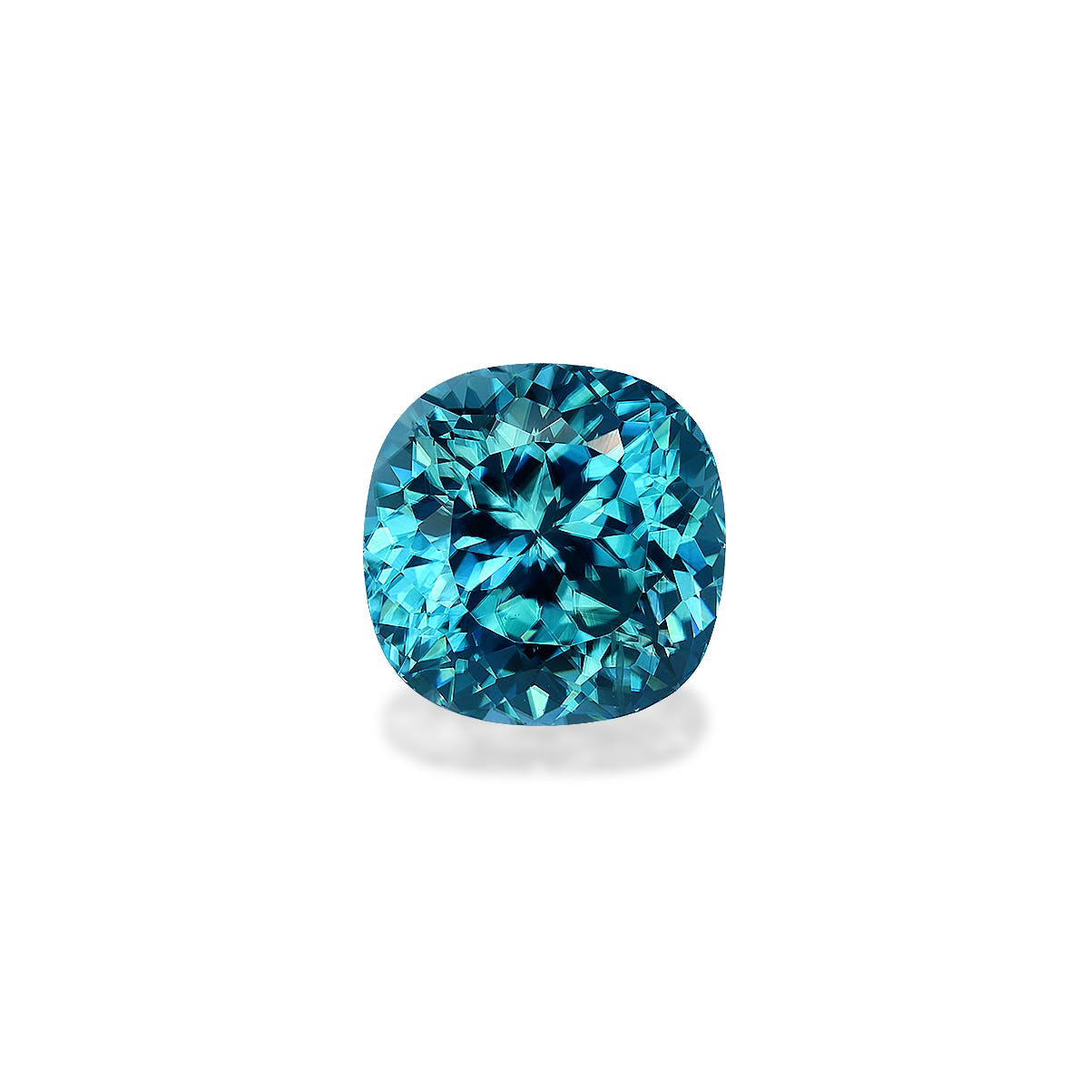 Zircon>Blue Zircon Cushion Modified Brilliant Cut Ocean Blue