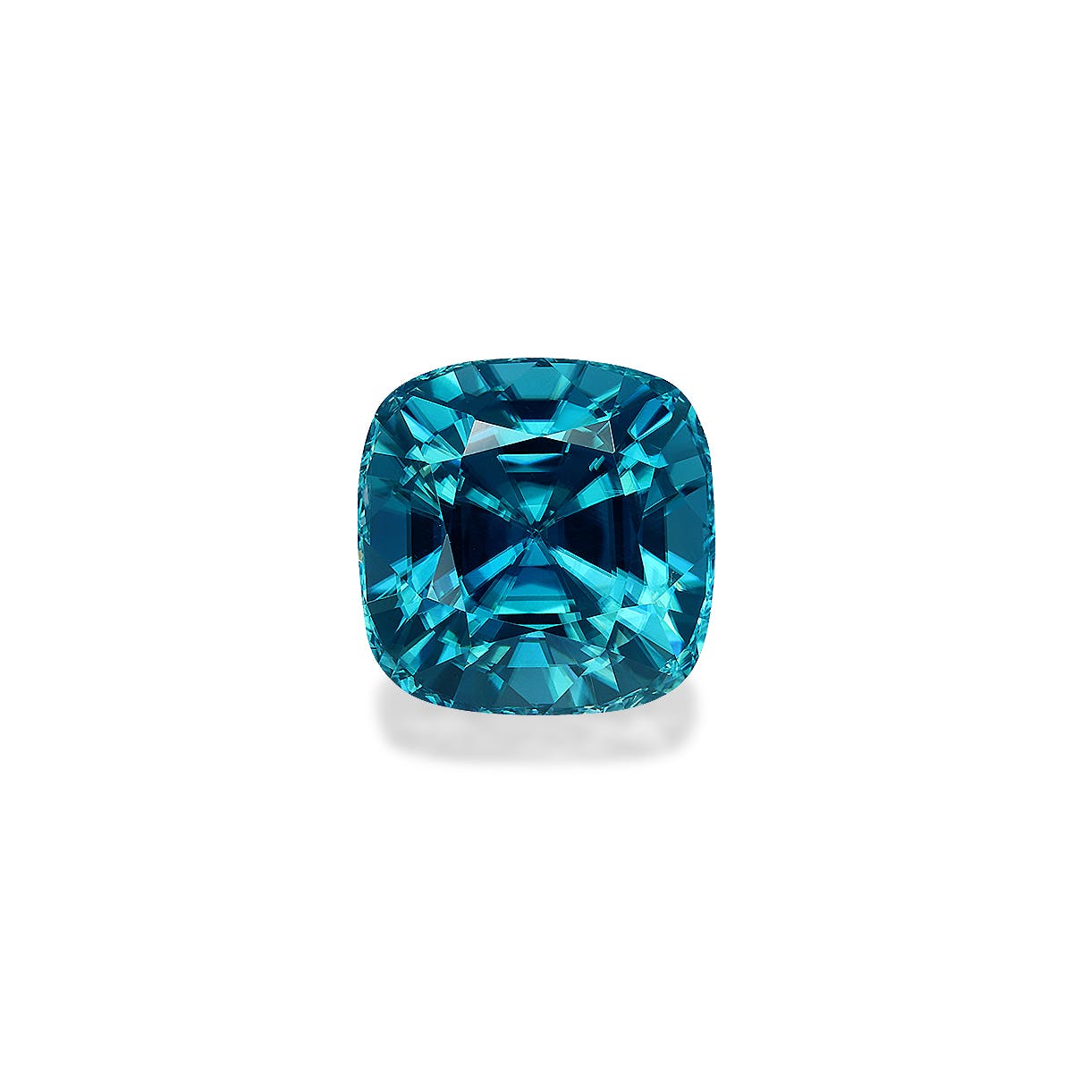 Zircon>Blue Zircon Cushion Fine Step Cut Mint Blue