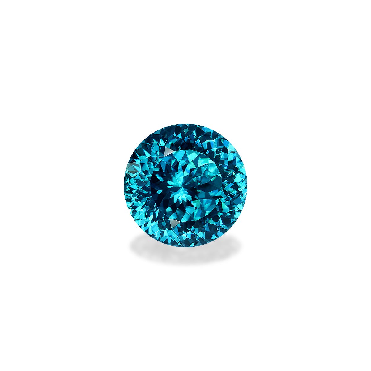 Zircon>Blue Zircon Round Modified Brilliant Cut Mint Blue