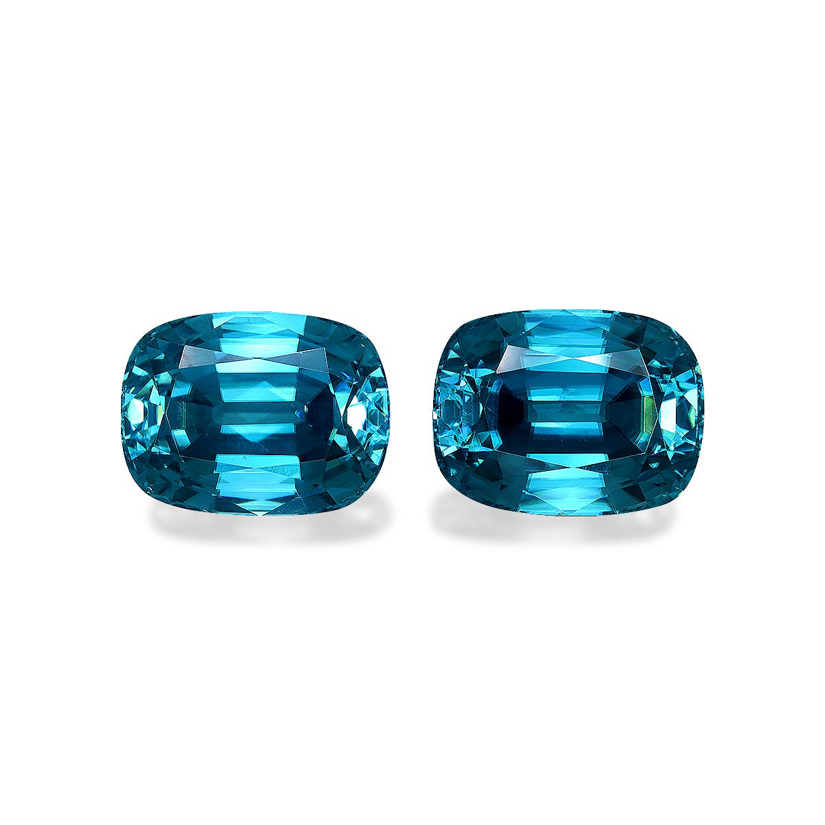 Zircon>Blue Zircon Cushion Fine Step Cut Mint Blue