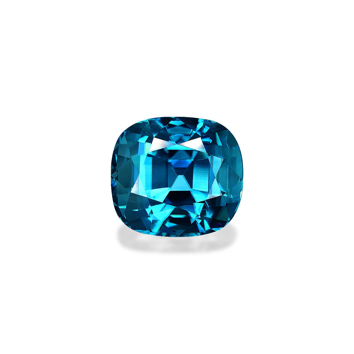 Zircon>Blue Zircon Cushion Fine Step Cut Mint Blue