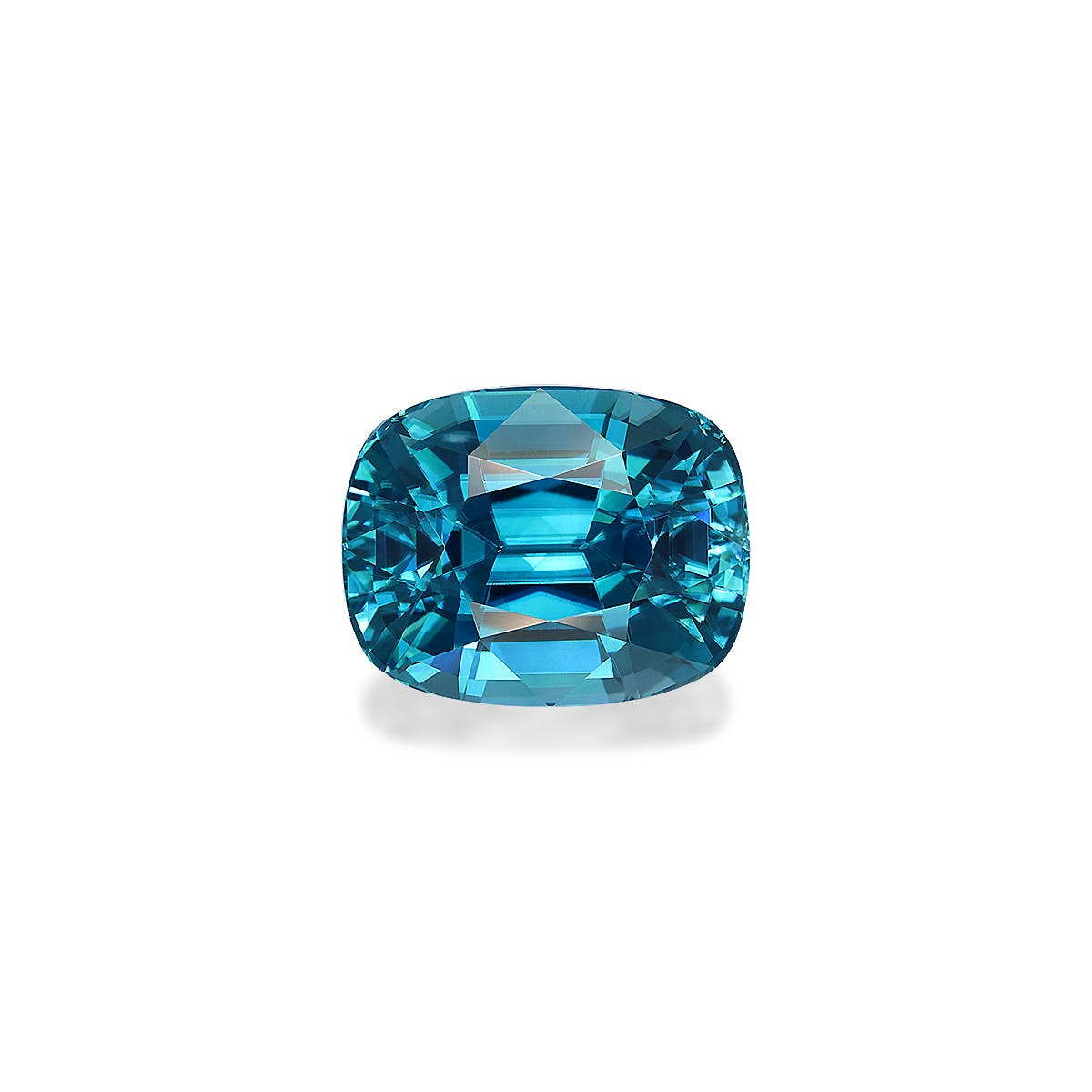 Zircon>Blue Zircon Cushion Fine Step Cut Mint Blue