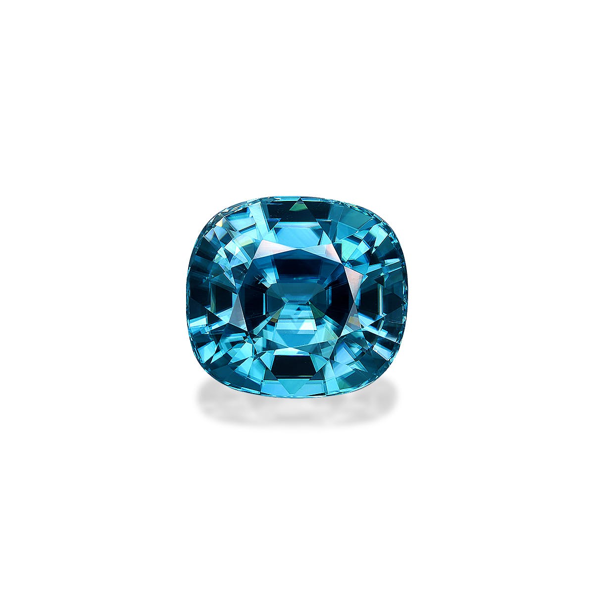 Zircon>Blue Zircon Cushion Fine Step Cut Mint Blue