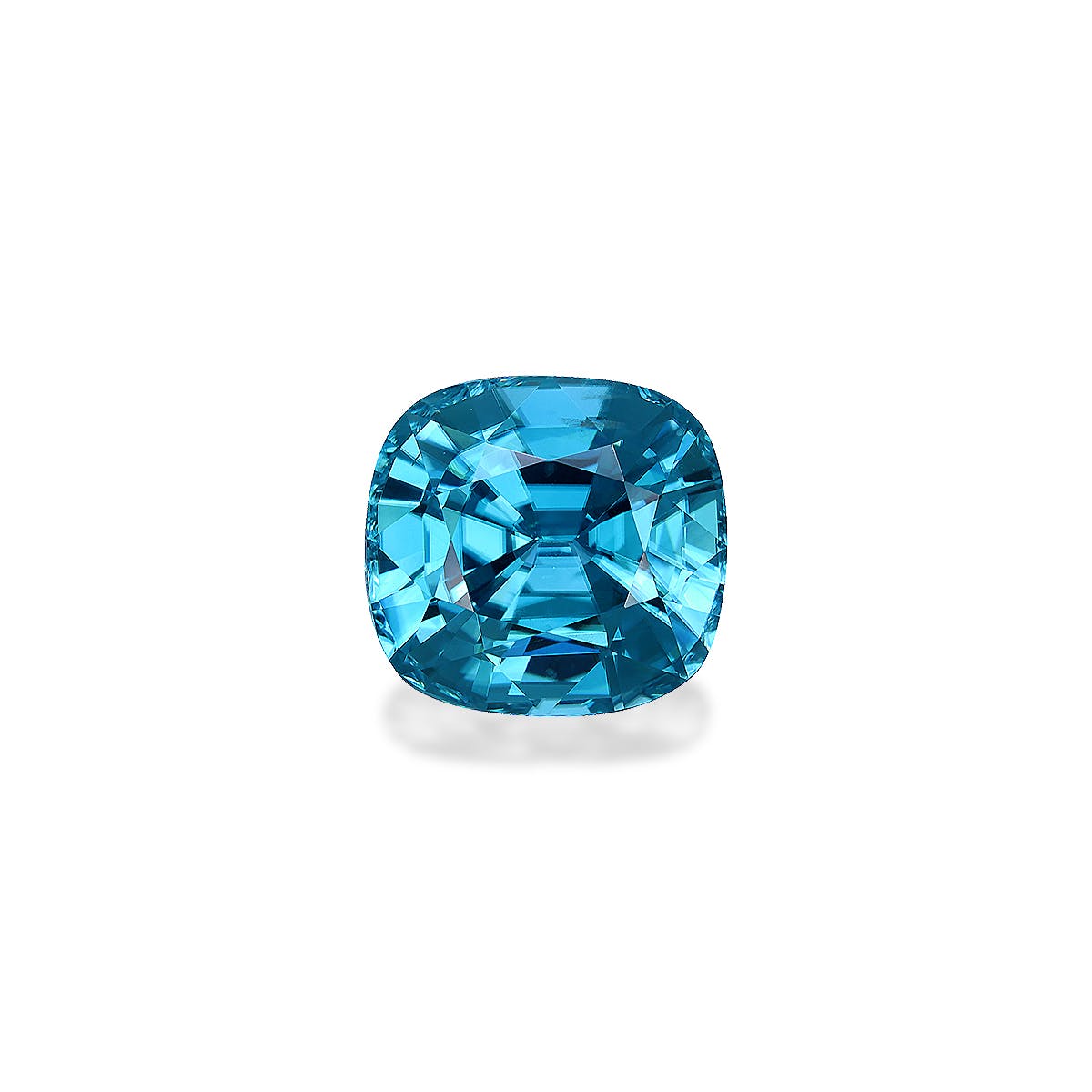 Zircon>Blue Zircon Cushion Fine Step Cut Mint Blue