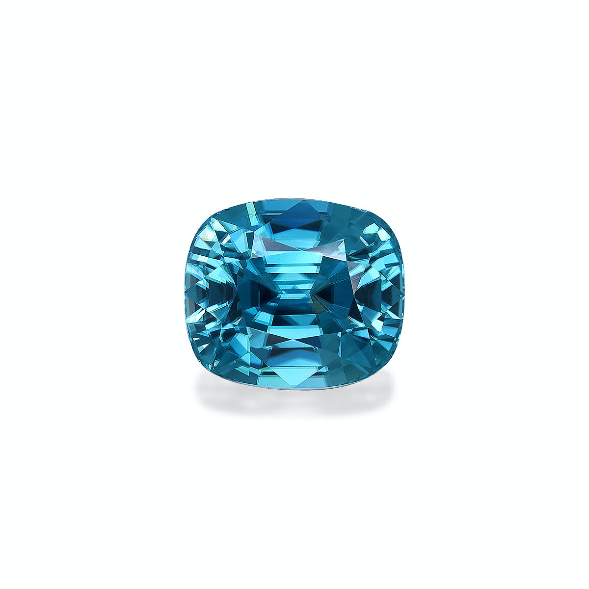 Zircon>Blue Zircon Cushion Fine Step Cut Mint Blue