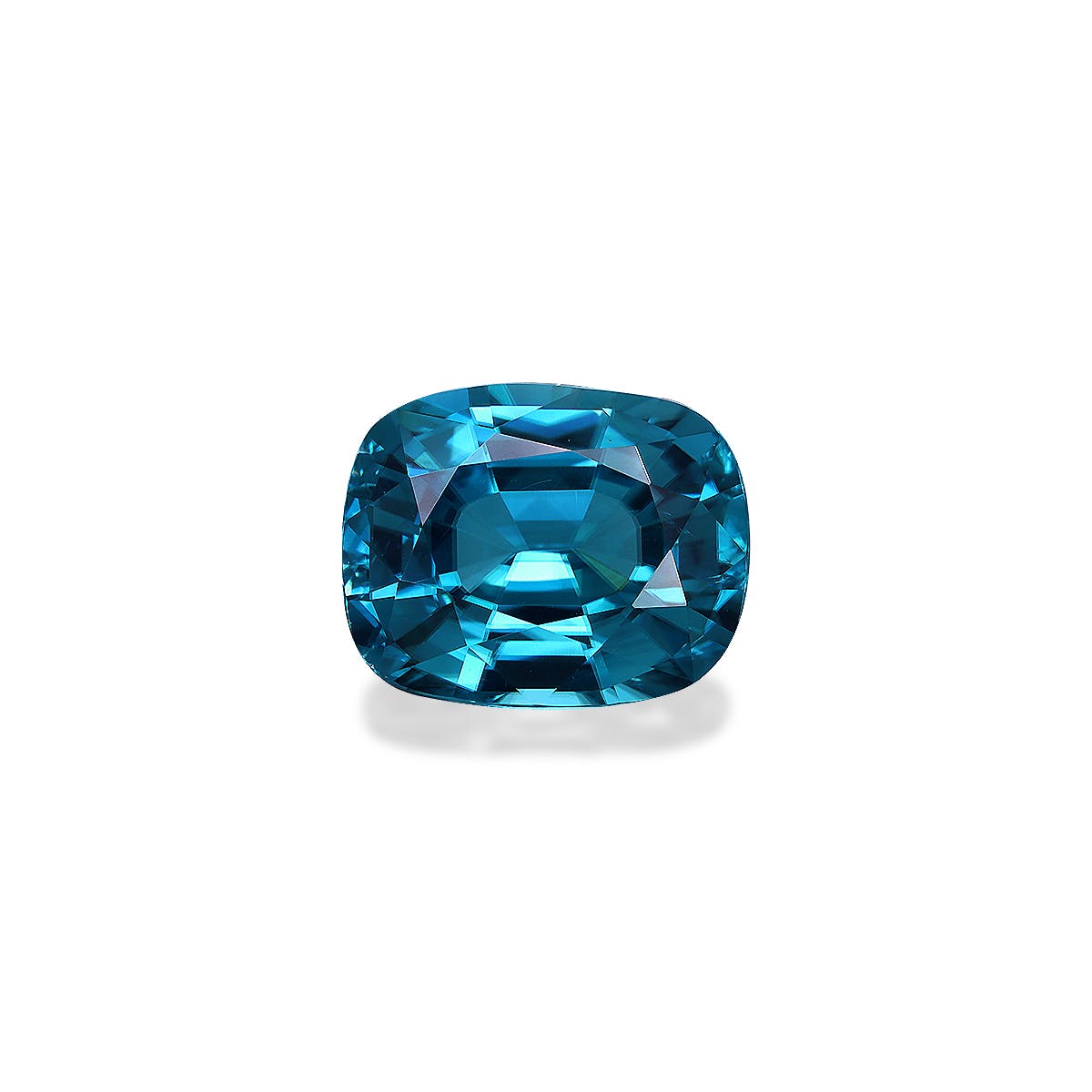 Zircon>Blue Zircon Cushion Fine Step Cut Mint Blue