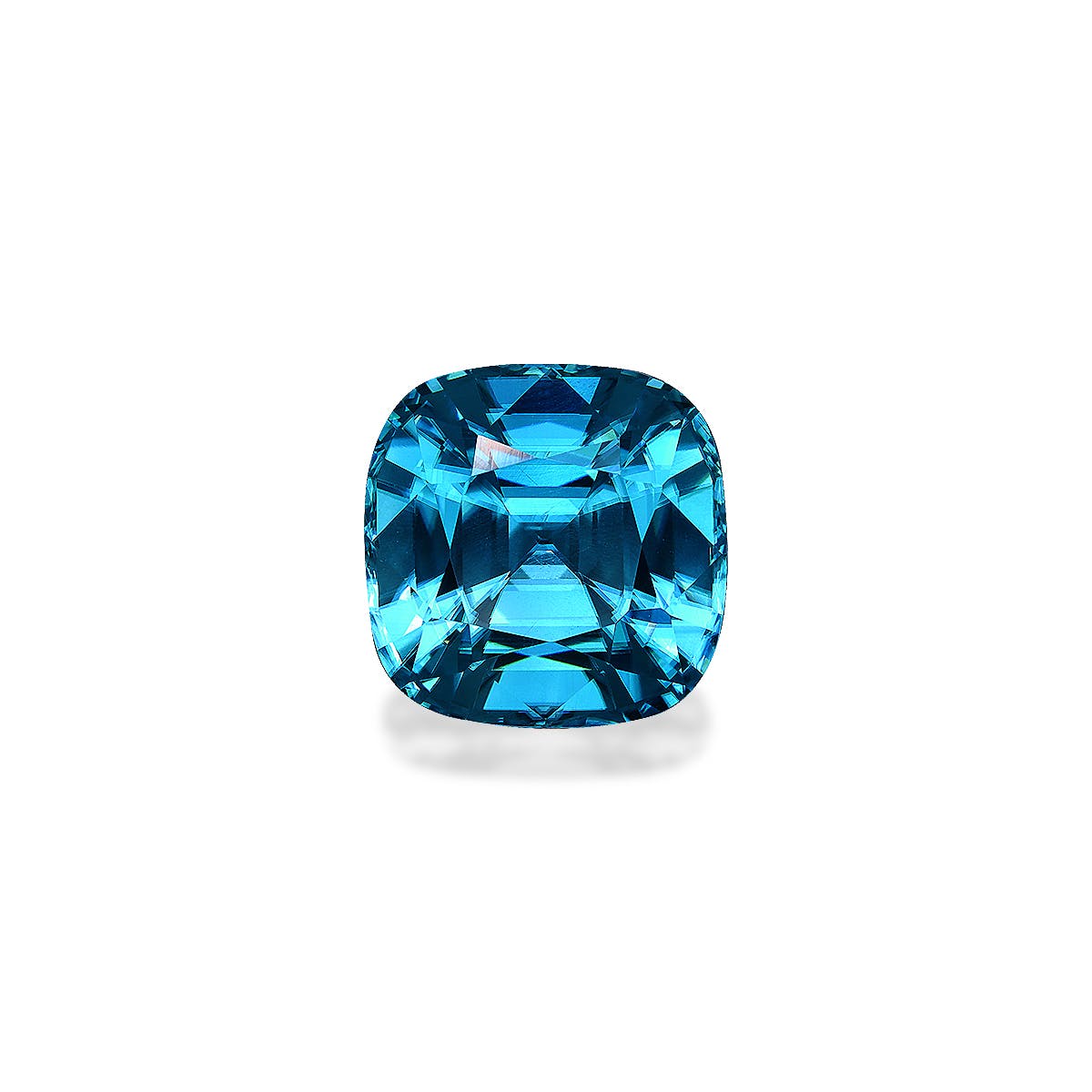 Zircon>Blue Zircon Cushion Fine Step Cut Mint Blue