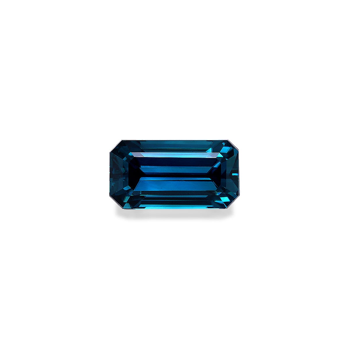 Zircon>Blue Zircon Rectangular Emerald Cut Denim Blue