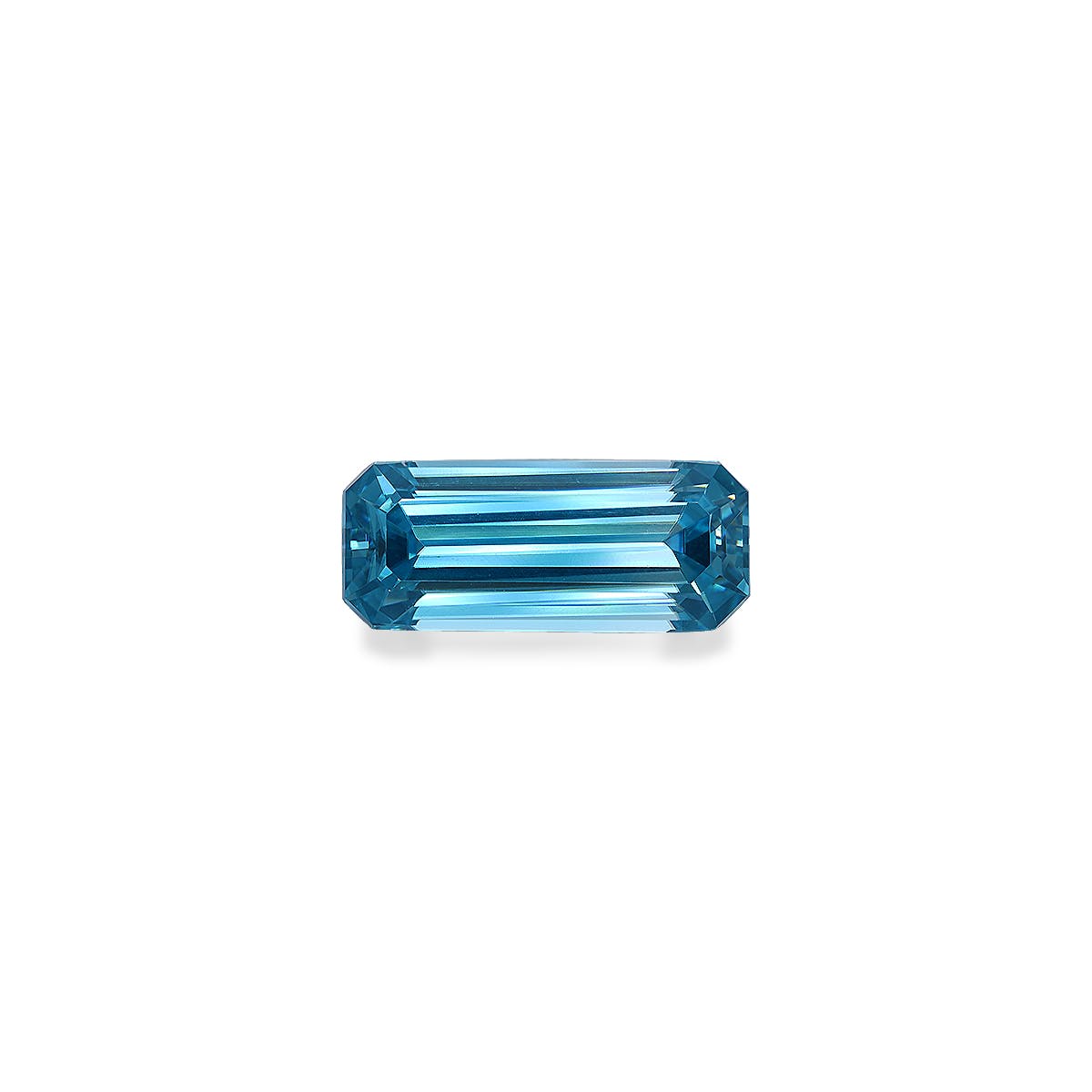 Zircon>Blue Zircon Rectangular Emerald Cut Mint Blue