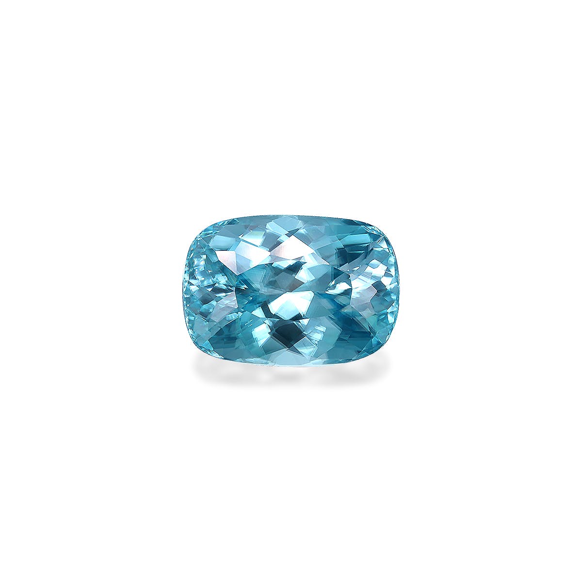 Zircon>Blue Zircon Cushion Modified Brilliant Cut Arctic Blue