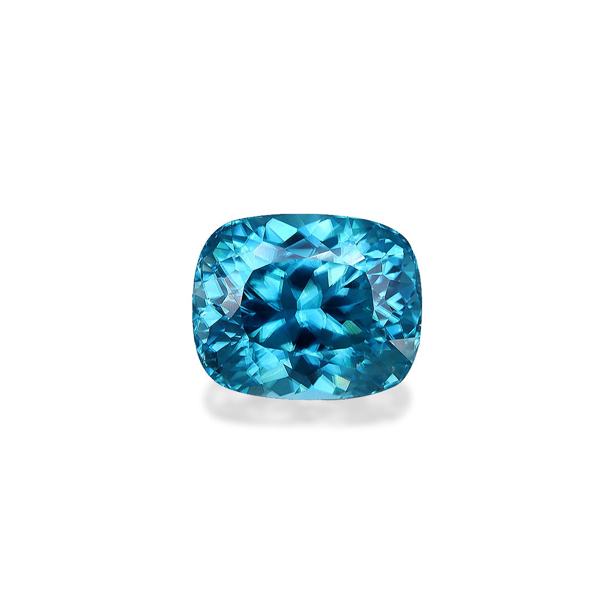 Zircon>Blue Zircon Cushion Modified Brilliant Cut Mint Blue