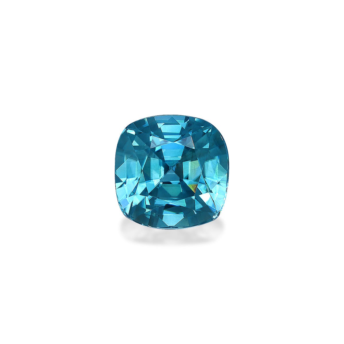 Zircon>Blue Zircon Cushion Fine Step Cut Mint Blue