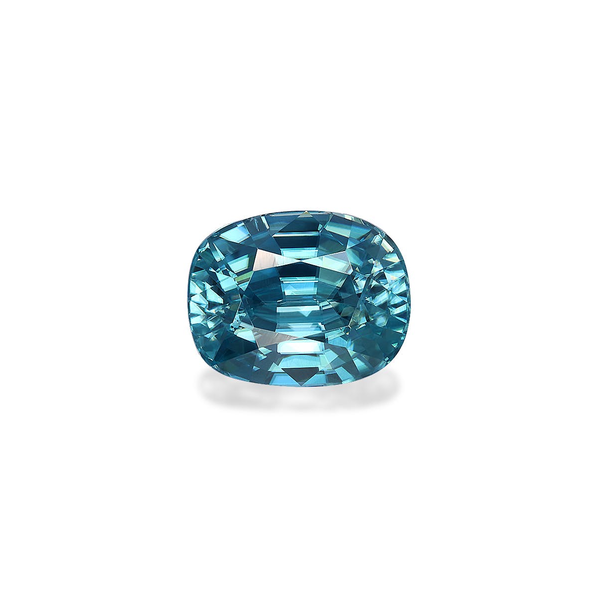 Zircon>Blue Zircon Cushion Fine Step Cut Mint Blue